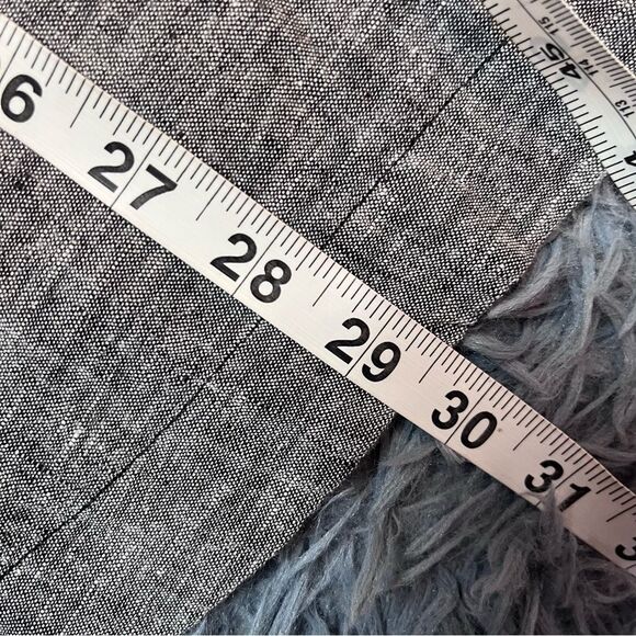 Cynthia Rowley Gray Linen Blouse Top Size 3X - Picture 6 of 6